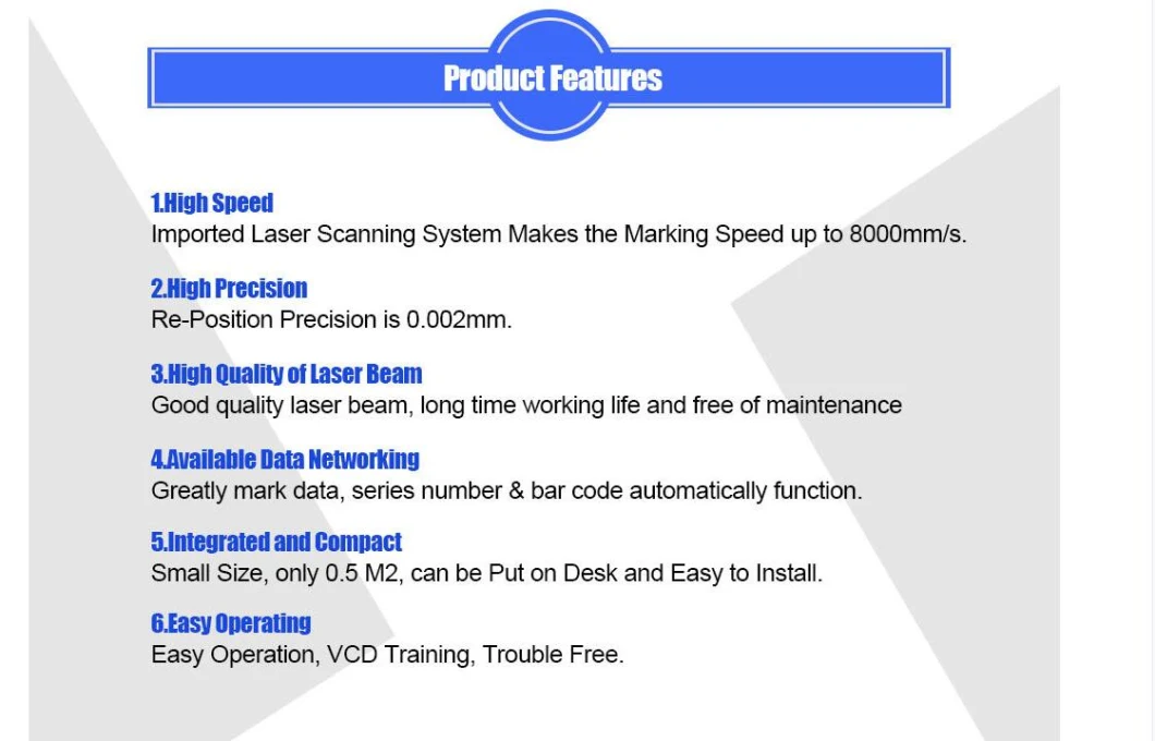 50W Buttons Name Card LED Bulb Mini Laser Marking Machine Price List